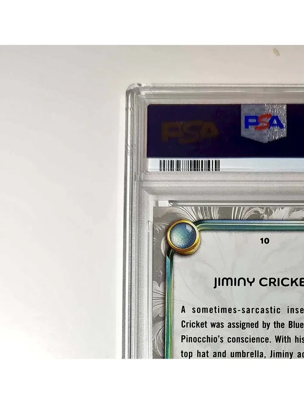Jiminy Cricket 2025 Topps Disney Wonder #10 Winter Variant Card Pinocchio PSA 9